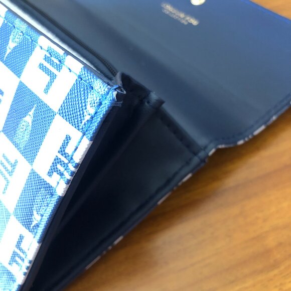 London Fog LFWS23901-Navy Lara Signature Flap Wallet 100th Year Anniversary $48 - Picture 7 of 12